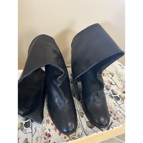 Dolce Vita Makala Tall Black Leather Boots Size 9M Calf 14 Around - Picture 4 of 16
